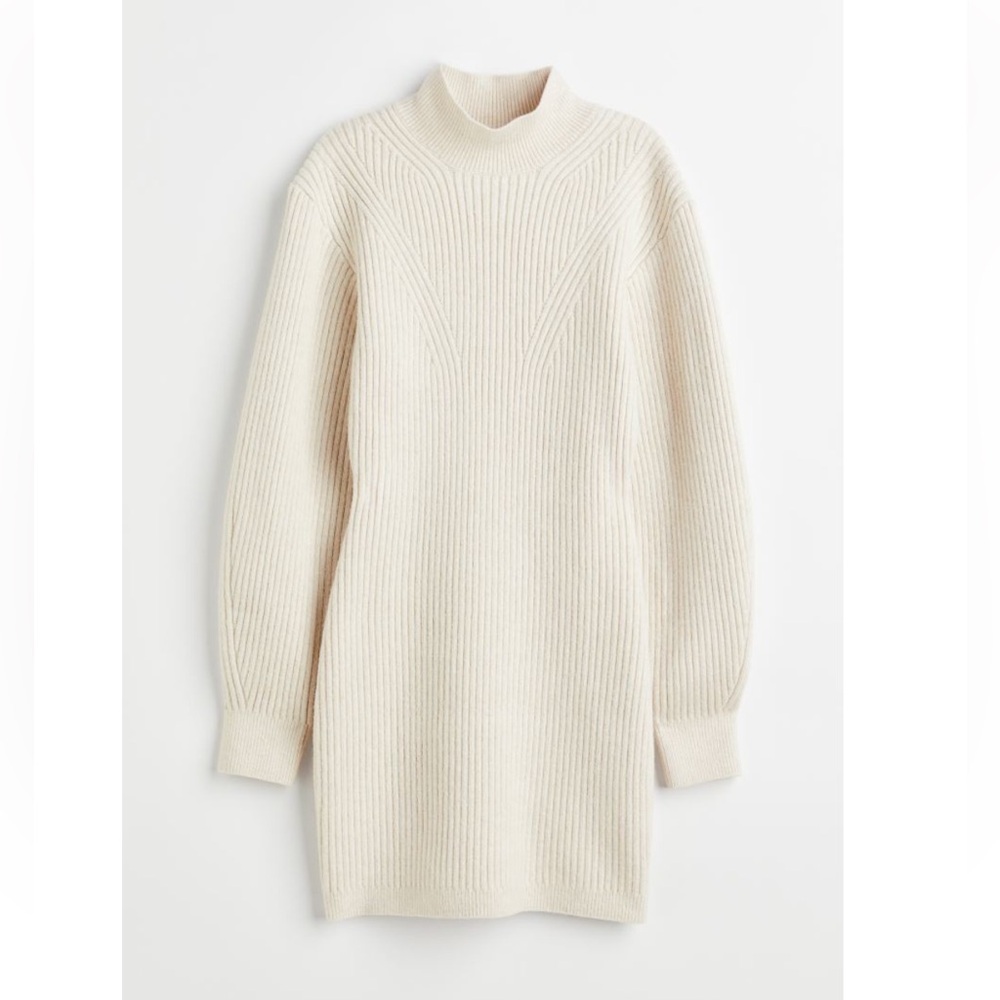 Mockneck sweater dress